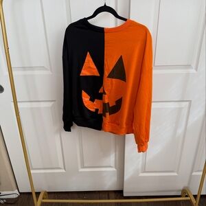 Black and Orange Halloween Sweatshirt